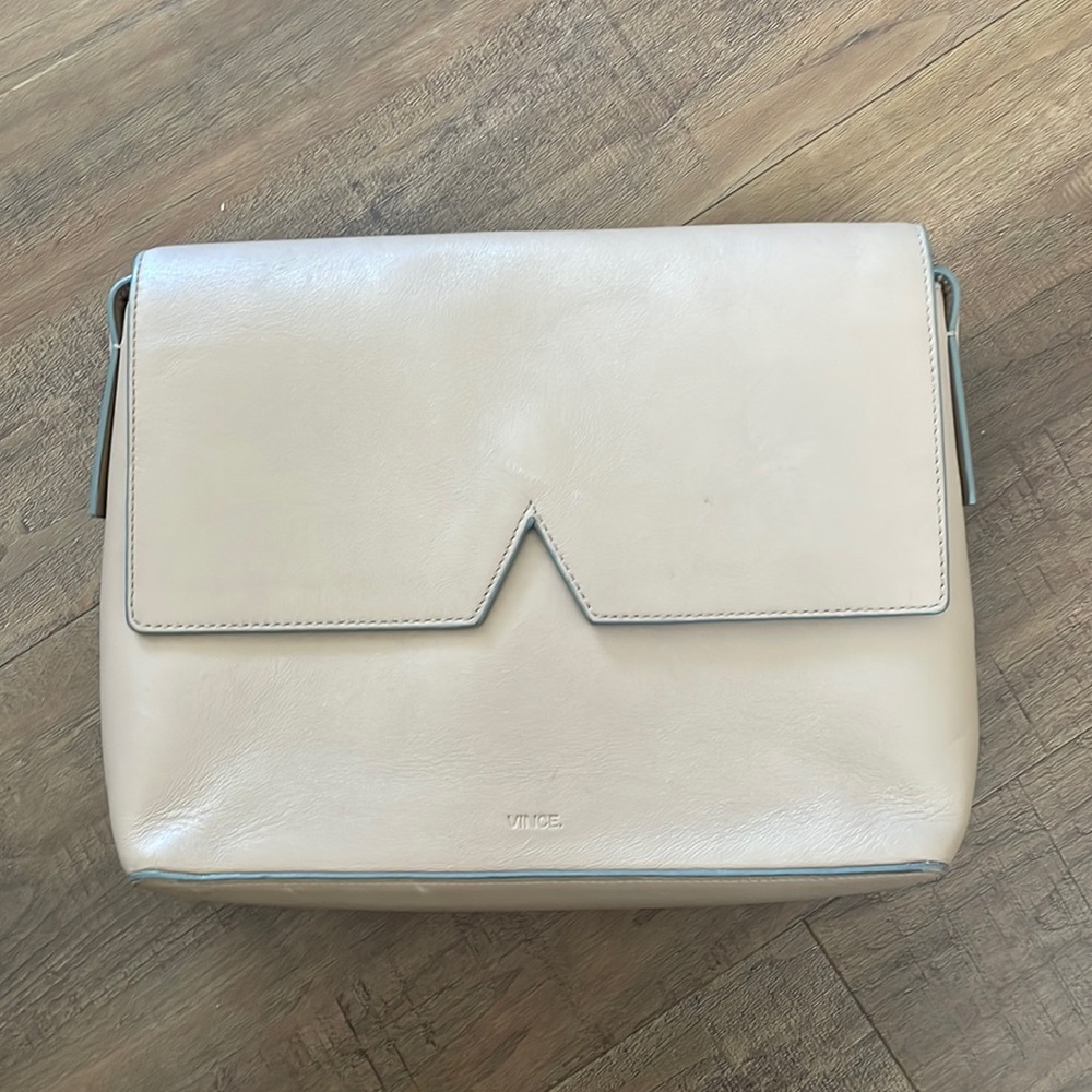 Vince leather crossbody bag